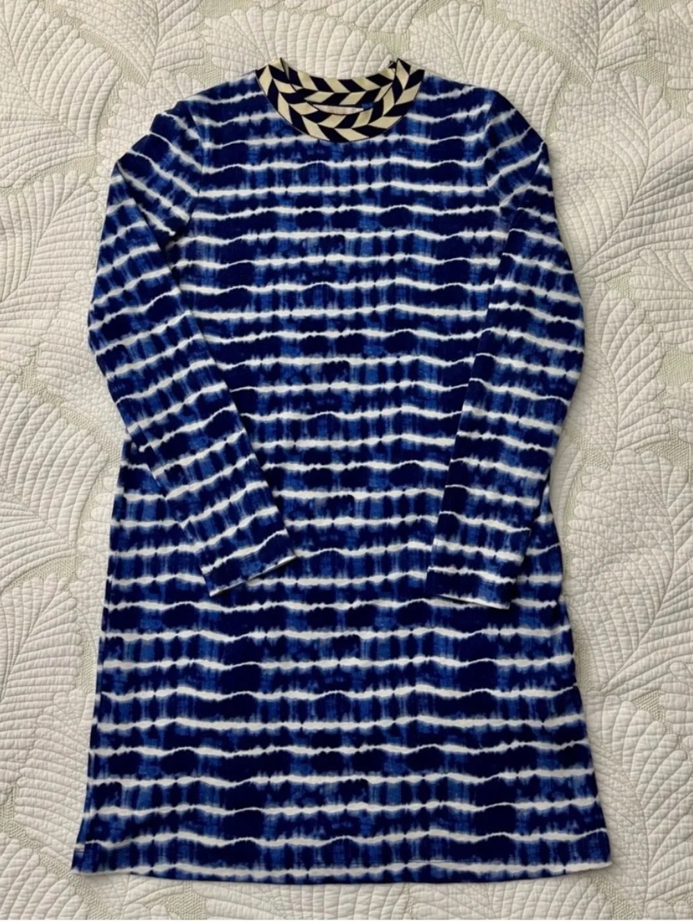 Tory Burch Navy Tie-Dye Hollie Dress-Size M
